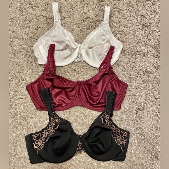 36D bra bundle satin seamless full coverage minimizer bra lot - Picture 6 of 14